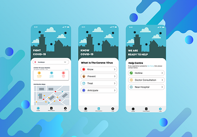 Redesign Covid-19 Information ui