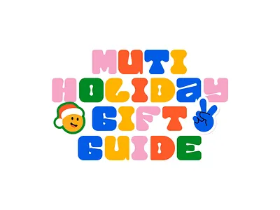 Gift Guide animation character christmas design drawing festive season gif graphic holiday illustration lettering logo loop retro santa stickers sunshine texture typography vector