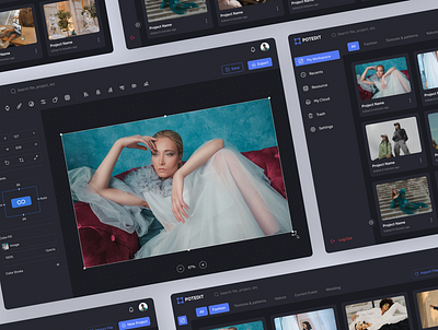 POTEDIT - Multimedia Design Platform clean dashboard dashboardeditor design editor editordashboard editorplatform exploration landing page multimedia multimediaplatform platform product ui uidesign uiux webdesign website