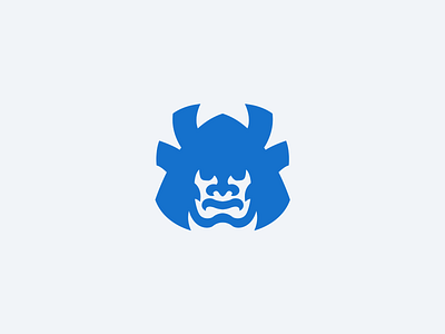 Samurai Logomark gaming japanese warrior logo mascot ronin samurai