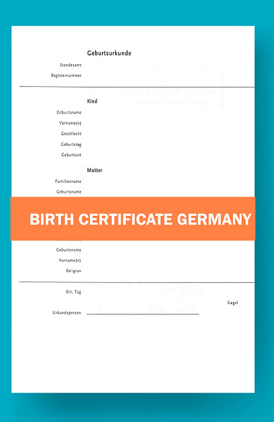 Birth Certificate Sample Germany birth certificate germany birth certificate sample germany