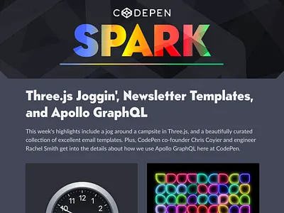 The CodePen Spark 2022 codepen email