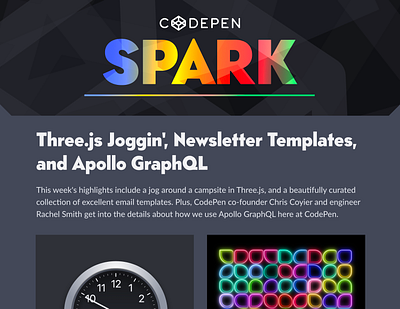 The CodePen Spark 2022 codepen email