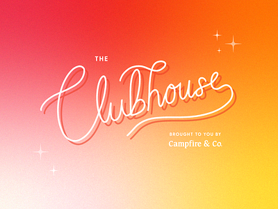 The Clubhouse branding campfireandco design education illustration logo richmond series vector zoom