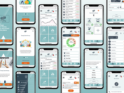 PlutoPay UI wireframes mobile selection design ui ux