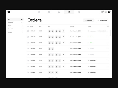 B2B E-commerce – Merchant Panel – B&W Wireframes b2b clean design interface merchant prototypee store ui ux