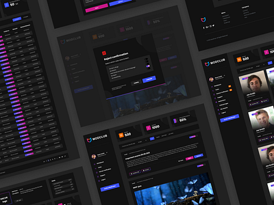 MODCLUB - user generated content moderation platform black clean dark dark layout dark theme design figma minimal ui ui ux user interface web webdesign webdesigner website