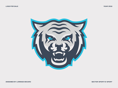 White Tiger Mascot Logo branding cartoon design e sport logo mascot sport tiger