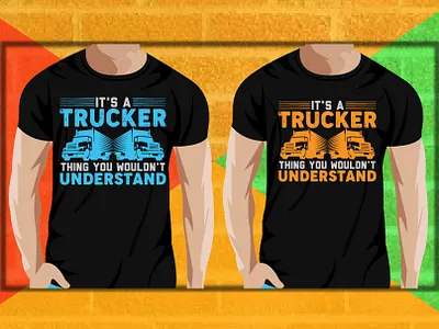 Trucker T shirt Design branding design designer mahabub graphic design illustration logo typography