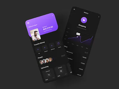 Banking App Design app app dewsign application digital banking finance finance app fintech fintech app fintech mobile interface mobile mobile design ui ui design ux ux design