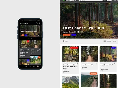 UltraSignup - Product Redesign app design art direction design product product design running ui design ux design visual design web app
