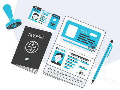 Travel Documents design illustration vector