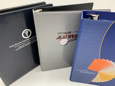 Custom Binders, Notebooks by Sneller advertising binder branding branding kit collateral custom binder custom packaging folder made in usa marketing marketing kit notebook packaging planner portfolio presentation packaging print printing ring binder sales kit