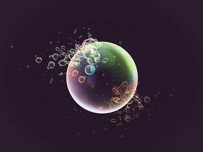 Bubbles 3d 3d art 3d design 3d illustration abstract art blender bubbles colors dark design graphic design illustration logo motion graphics ui web