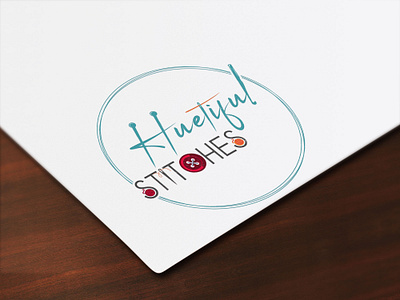 Huetitul Stitches Logo Design graphic design gym and fitness logo logo sewing logo