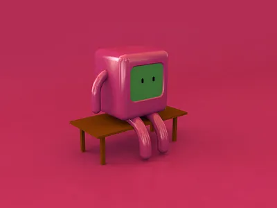 Cute Little TV 3d 3d design 3dillustration 3dmodeling blender cgi cinema 4d design illustration modeling screen tv