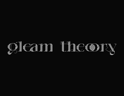 Gleam Theory - 3D Chrome logo 3d branding graphic design logo photoshop