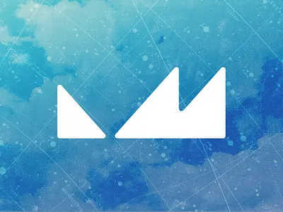 LM branding electronic icon l logo m music triangles