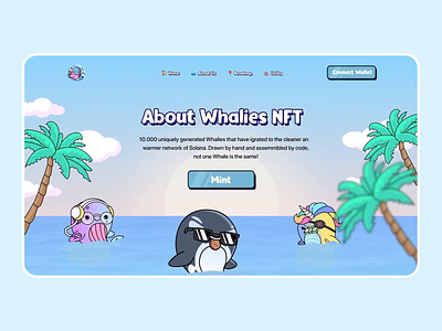 NFT Landing Page blockchain cool nft crypto defi ethereum ico landing page for nft metamask metaverse mint page minting nft nft landing page nft site opensea rarible solana token uniswap web nft