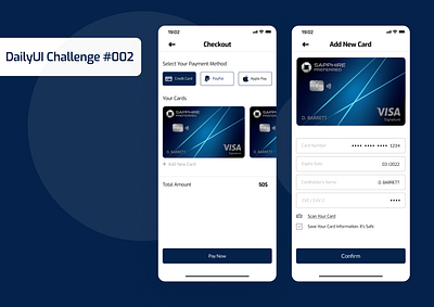 Credit Card Checkout checkout credit card checkout dailyui dailyui challenge 002 figma mobile design ui user experience user interface ux