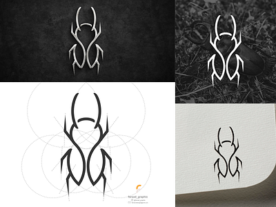 Beetle Logo awesome beetle branding clean corporate branding design grid illustration insect logo logodesign minimal modern process simple typography vector