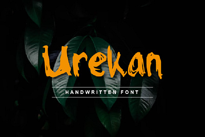 Urekan Font font handwritten horror letter logotype scary typography