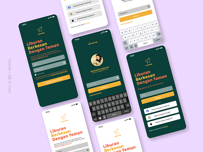 Daily UI 001 - Travel App login page app graphic design ui