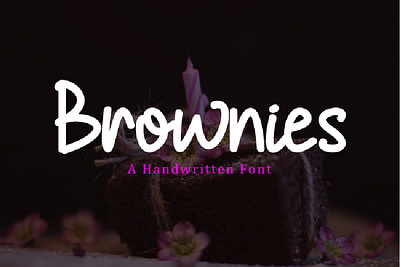 Brownies Font cute design font handwritten logotype typography