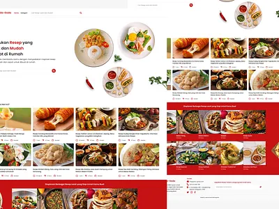 Goda-Goda - Recipe Finder Website design figma food recipe ui uidesign uiux user user experience user interface ux website