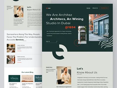 Architectural Studio 3d architectural architectural studio architecture landing page architecture landing page design exterior architecture graphic design inerior design interior architecture landing page minimal design popular design real estate website design