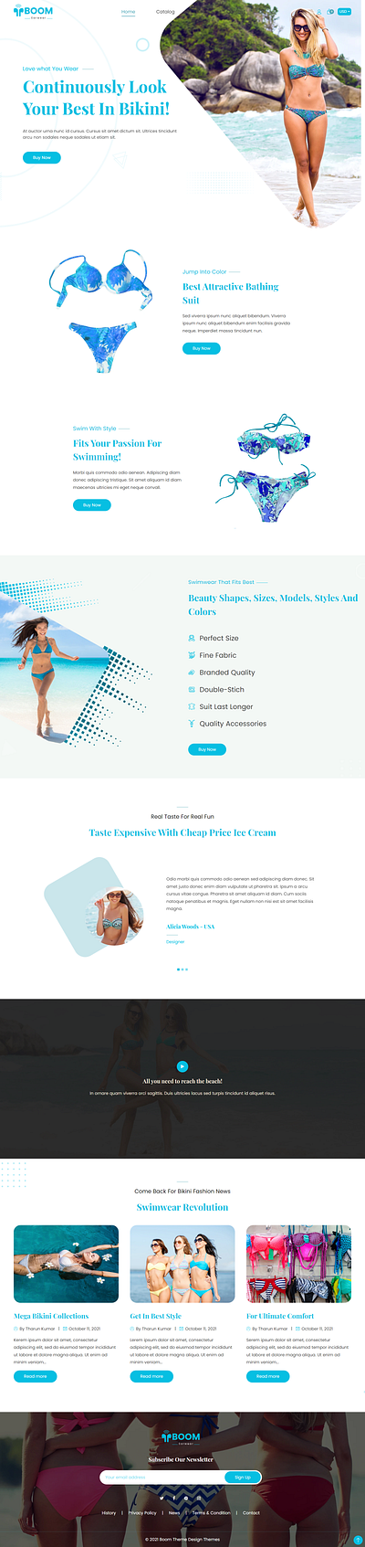 Boom-Beach Bikini Shopify Theme design graphic design responsive shopifytheme theme web web design website website design websitedesigner