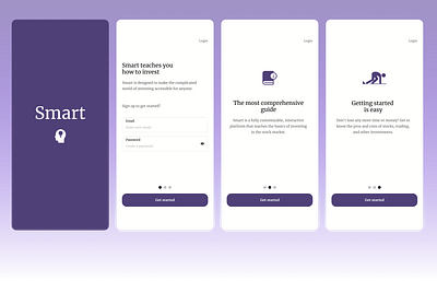 Daily UI 23 | Onboarding app branding design fintech logo onboarding ui