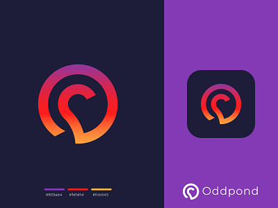 Oddpond Logo Design 3d app icon brand identity branding business logo company logo creative logo graphic design illustration logo concept logo design logo folio logo maker logo process logo type minimalist logo modern logo professional logo unique logo web icon