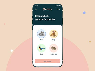 Petazy - Pets Profile Setup Experience animation app design case study design illustration interaction mobile mobile app motion graphics musemind musemindagency muzli pet care petazy profile profile setup signup uiux vet vetappointment