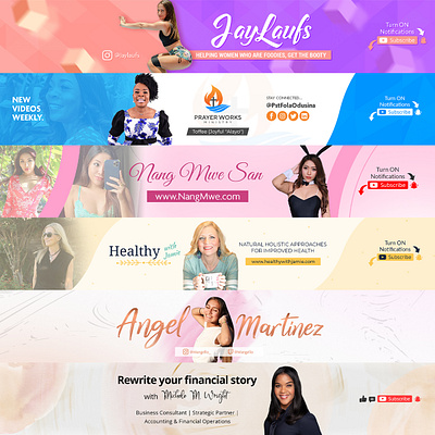Girly YouTube Channel Arts | Feminine Banners banners channel art creative feminine feminine banner girly girly banner luxury luxury banners modern vloggers youtube youtube banners youtubers