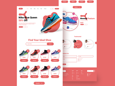 eCommerce web page design app brand design branding design designer designs ecommerce ecommerce web page design ecommerce webpage graphic design illustration logo nike nike shoe ui ui design webdesign webpage website webui