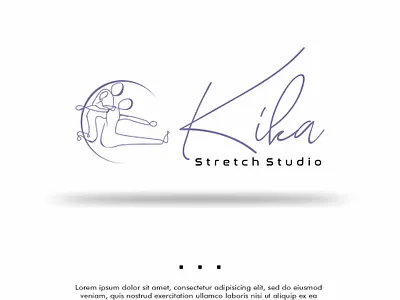 Kika Stretch Studio Logo Concept design icon illustration logo typography