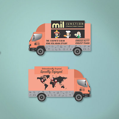 Branding done for mil junction ads branding business card cafe design food food truck graphic design india instagram post logo logo design product design social media marketing social media post vising card