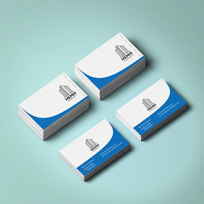 Business Card Design for Hemm Property Consultant ads branding business card creative ad design graphic design india instagram post logo make me brand real estate surat