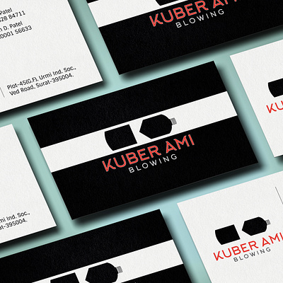 Business Card design for Kuber Ami Bottle Blowing ads branding business card design graphic design illustration instagram post logo visiting card