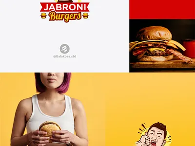 Burgers Jabroni Logo design branding burgers graphic design illustration logo restaurant vector