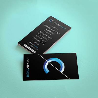 Business Card designed for Creative Event ads branding design graphic design india instagram post logo real estate