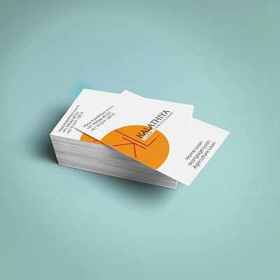 Business Card designed for Kalathiya Loan Consultant ads branding business card design graphic design illustration india instagram post logo product design social media post vising card