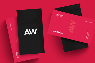 Creative Business Card advertising agency black brand identity branding bright business business card corporate creative design graphic design hipster identity modern name pink print print template tag