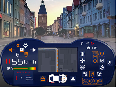 Design a car interface 034 dailyui design design a car interface