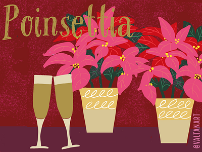 Poinsettia digital illustration digitalart digitalillustration art illustration