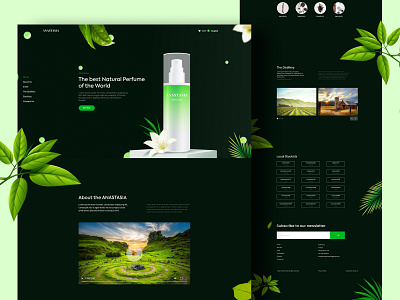 Perfume Website - Landing Page clean landing page landing page ui minimal modern perfume perfume landing page perfume website ui ui design ui inspiration uiux ux web web design website website design website ui