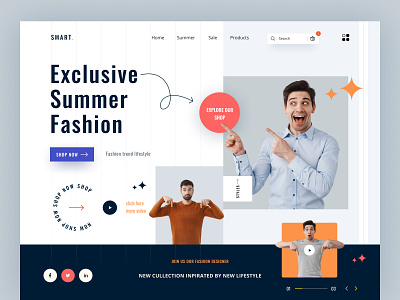 Online Fashion Website design design fashion website fashion website design free ui resource header ui online shop website product page ui ui resource uihut web ui