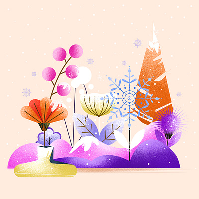 Ice Flower art botanic christmas design flower flowerillustration graphic design ice iceillustration illustration illustrator minimalistic art nature palette simpleillustration vector visual winter winterillustration