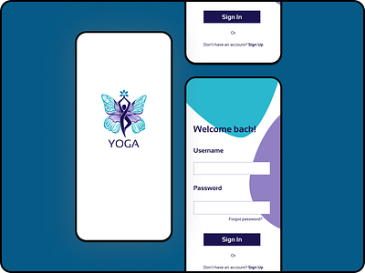 Yoga app design ui ux